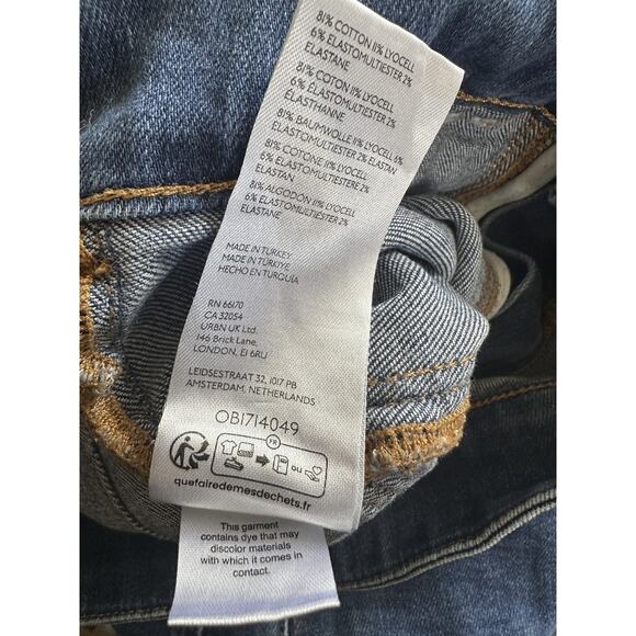 Pilcro Anthropologie The Skipper Wide Leg Cropped High Rise Jean No Size 28 x 24 - Picture 11 of 14